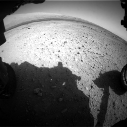 Nasa's Mars rover Curiosity acquired this image using its Front Hazard Avoidance Camera (Front Hazcam) on Sol 409, at drive 168, site number 17