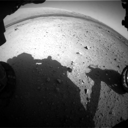 Nasa's Mars rover Curiosity acquired this image using its Front Hazard Avoidance Camera (Front Hazcam) on Sol 409, at drive 276, site number 17