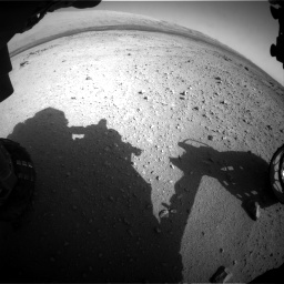 Nasa's Mars rover Curiosity acquired this image using its Front Hazard Avoidance Camera (Front Hazcam) on Sol 409, at drive 294, site number 17
