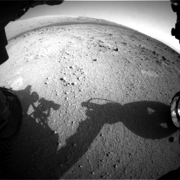 Nasa's Mars rover Curiosity acquired this image using its Front Hazard Avoidance Camera (Front Hazcam) on Sol 409, at drive 510, site number 17