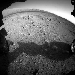 Nasa's Mars rover Curiosity acquired this image using its Front Hazard Avoidance Camera (Front Hazcam) on Sol 409, at drive 618, site number 17