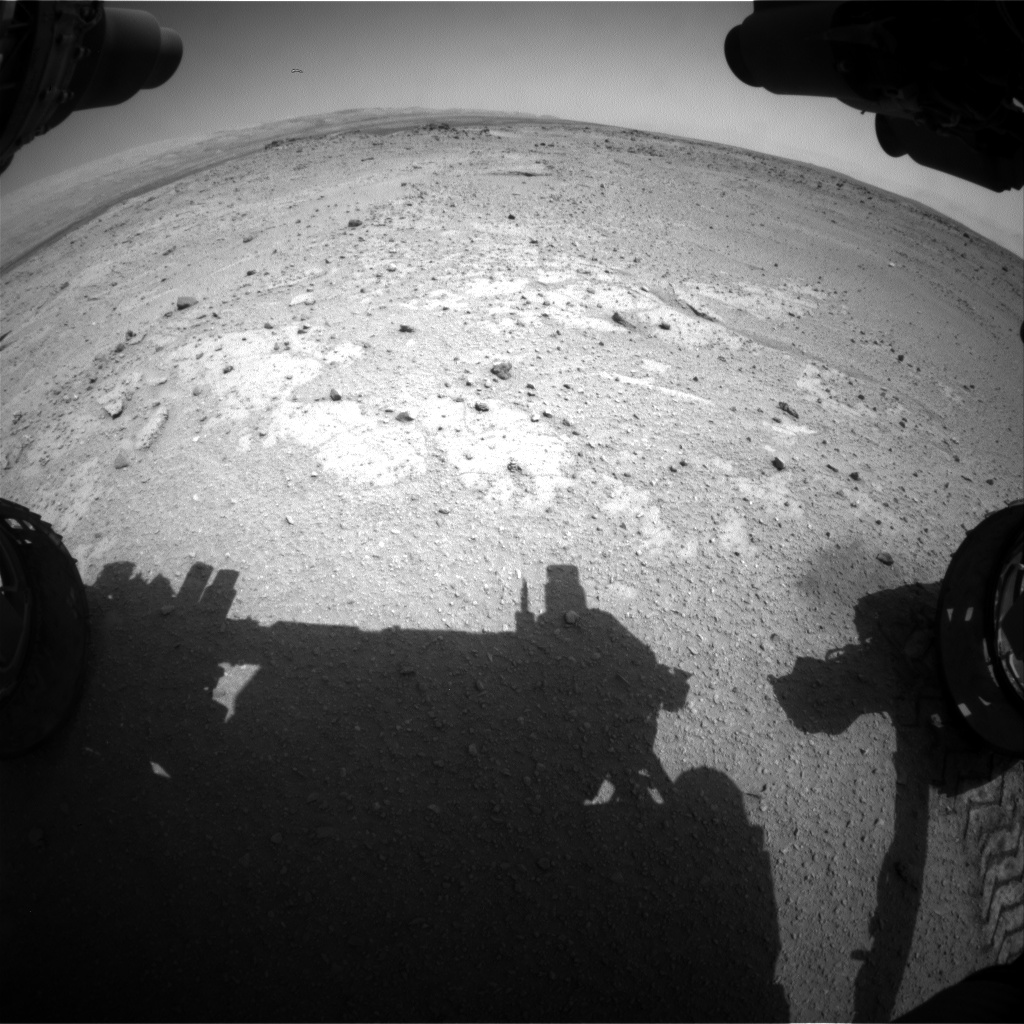 Nasa's Mars rover Curiosity acquired this image using its Front Hazard Avoidance Camera (Front Hazcam) on Sol 409, at drive 0, site number 17