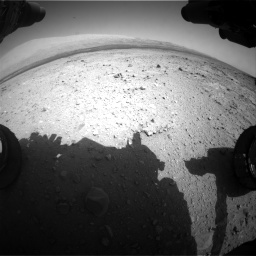 Nasa's Mars rover Curiosity acquired this image using its Front Hazard Avoidance Camera (Front Hazcam) on Sol 409, at drive 102, site number 17