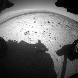 Nasa's Mars rover Curiosity acquired this image using its Front Hazard Avoidance Camera (Front Hazcam) on Sol 409, at drive 120, site number 17