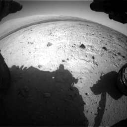 Nasa's Mars rover Curiosity acquired this image using its Front Hazard Avoidance Camera (Front Hazcam) on Sol 409, at drive 132, site number 17