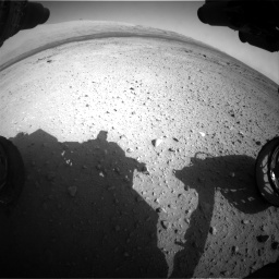 Nasa's Mars rover Curiosity acquired this image using its Front Hazard Avoidance Camera (Front Hazcam) on Sol 409, at drive 204, site number 17