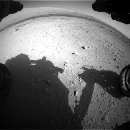 Nasa's Mars rover Curiosity acquired this image using its Front Hazard Avoidance Camera (Front Hazcam) on Sol 409, at drive 276, site number 17