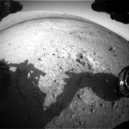 Nasa's Mars rover Curiosity acquired this image using its Front Hazard Avoidance Camera (Front Hazcam) on Sol 409, at drive 402, site number 17