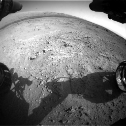 Nasa's Mars rover Curiosity acquired this image using its Front Hazard Avoidance Camera (Front Hazcam) on Sol 409, at drive 438, site number 17