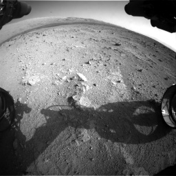Nasa's Mars rover Curiosity acquired this image using its Front Hazard Avoidance Camera (Front Hazcam) on Sol 409, at drive 564, site number 17