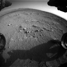 Nasa's Mars rover Curiosity acquired this image using its Front Hazard Avoidance Camera (Front Hazcam) on Sol 409, at drive 600, site number 17