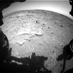 Nasa's Mars rover Curiosity acquired this image using its Front Hazard Avoidance Camera (Front Hazcam) on Sol 412, at drive 1192, site number 17