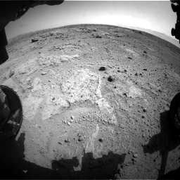 Nasa's Mars rover Curiosity acquired this image using its Front Hazard Avoidance Camera (Front Hazcam) on Sol 412, at drive 1246, site number 17