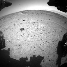 Nasa's Mars rover Curiosity acquired this image using its Front Hazard Avoidance Camera (Front Hazcam) on Sol 412, at drive 1102, site number 17
