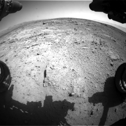 Nasa's Mars rover Curiosity acquired this image using its Front Hazard Avoidance Camera (Front Hazcam) on Sol 412, at drive 1210, site number 17
