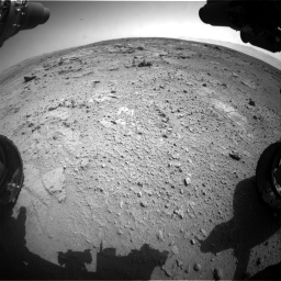 Nasa's Mars rover Curiosity acquired this image using its Front Hazard Avoidance Camera (Front Hazcam) on Sol 412, at drive 1264, site number 17
