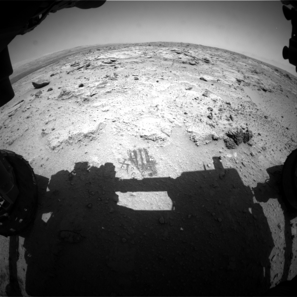 Nasa's Mars rover Curiosity acquired this image using its Front Hazard Avoidance Camera (Front Hazcam) on Sol 413, at drive 0, site number 18