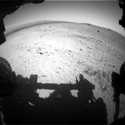 Nasa's Mars rover Curiosity acquired this image using its Front Hazard Avoidance Camera (Front Hazcam) on Sol 413, at drive 216, site number 18