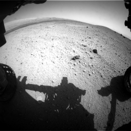 Nasa's Mars rover Curiosity acquired this image using its Front Hazard Avoidance Camera (Front Hazcam) on Sol 413, at drive 384, site number 18