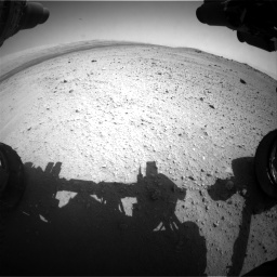 Nasa's Mars rover Curiosity acquired this image using its Front Hazard Avoidance Camera (Front Hazcam) on Sol 413, at drive 222, site number 18