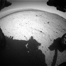 Nasa's Mars rover Curiosity acquired this image using its Front Hazard Avoidance Camera (Front Hazcam) on Sol 413, at drive 348, site number 18
