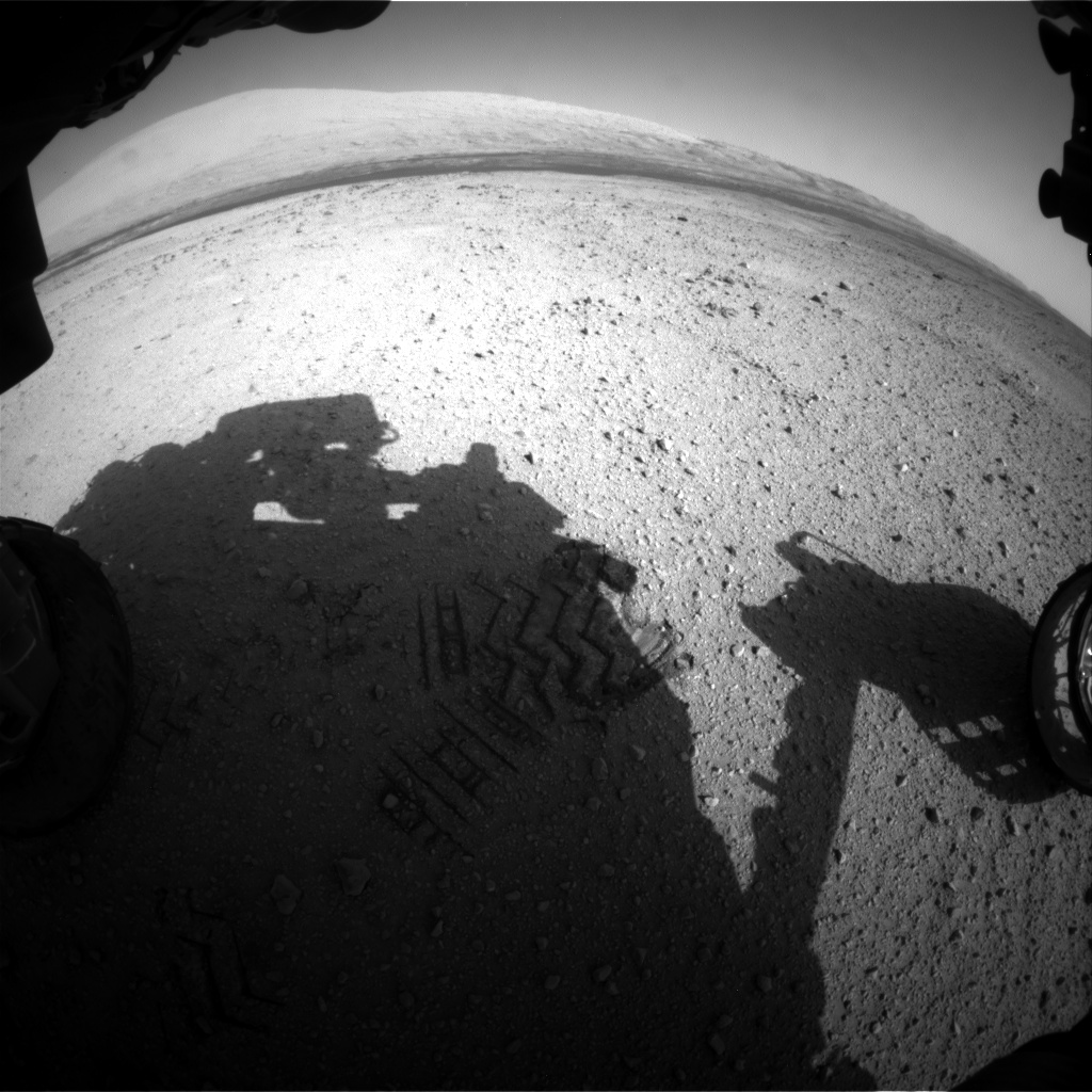 Nasa's Mars rover Curiosity acquired this image using its Front Hazard Avoidance Camera (Front Hazcam) on Sol 415, at drive 422, site number 18