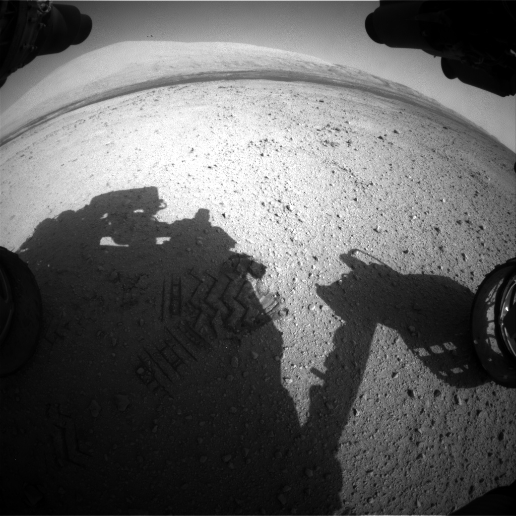 Nasa's Mars rover Curiosity acquired this image using its Front Hazard Avoidance Camera (Front Hazcam) on Sol 415, at drive 422, site number 18