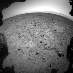 Nasa's Mars rover Curiosity acquired this image using its Front Hazard Avoidance Camera (Front Hazcam) on Sol 417, at drive 680, site number 18