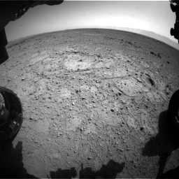 Nasa's Mars rover Curiosity acquired this image using its Front Hazard Avoidance Camera (Front Hazcam) on Sol 417, at drive 722, site number 18