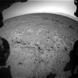 Nasa's Mars rover Curiosity acquired this image using its Front Hazard Avoidance Camera (Front Hazcam) on Sol 417, at drive 740, site number 18