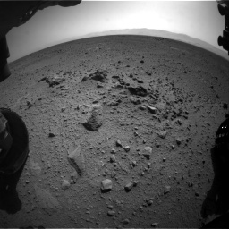 Nasa's Mars rover Curiosity acquired this image using its Front Hazard Avoidance Camera (Front Hazcam) on Sol 417, at drive 764, site number 18
