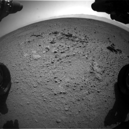 Nasa's Mars rover Curiosity acquired this image using its Front Hazard Avoidance Camera (Front Hazcam) on Sol 417, at drive 758, site number 18