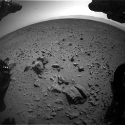 Nasa's Mars rover Curiosity acquired this image using its Front Hazard Avoidance Camera (Front Hazcam) on Sol 417, at drive 770, site number 18