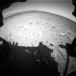 Nasa's Mars rover Curiosity acquired this image using its Front Hazard Avoidance Camera (Front Hazcam) on Sol 419, at drive 1206, site number 18