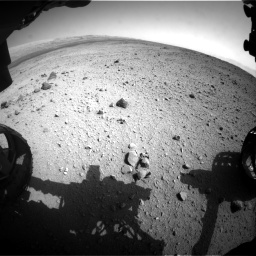 Nasa's Mars rover Curiosity acquired this image using its Front Hazard Avoidance Camera (Front Hazcam) on Sol 419, at drive 1368, site number 18