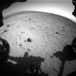 Nasa's Mars rover Curiosity acquired this image using its Front Hazard Avoidance Camera (Front Hazcam) on Sol 419, at drive 1374, site number 18