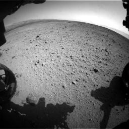 Nasa's Mars rover Curiosity acquired this image using its Front Hazard Avoidance Camera (Front Hazcam) on Sol 419, at drive 1380, site number 18