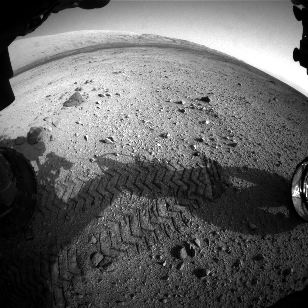 Nasa's Mars rover Curiosity acquired this image using its Front Hazard Avoidance Camera (Front Hazcam) on Sol 419, at drive 0, site number 19