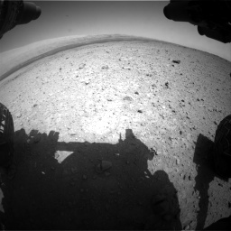 Nasa's Mars rover Curiosity acquired this image using its Front Hazard Avoidance Camera (Front Hazcam) on Sol 419, at drive 1146, site number 18