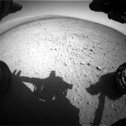 Nasa's Mars rover Curiosity acquired this image using its Front Hazard Avoidance Camera (Front Hazcam) on Sol 419, at drive 1242, site number 18