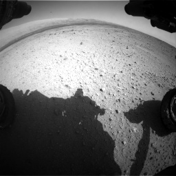 Nasa's Mars rover Curiosity acquired this image using its Front Hazard Avoidance Camera (Front Hazcam) on Sol 419, at drive 1260, site number 18