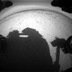 Nasa's Mars rover Curiosity acquired this image using its Front Hazard Avoidance Camera (Front Hazcam) on Sol 419, at drive 1296, site number 18