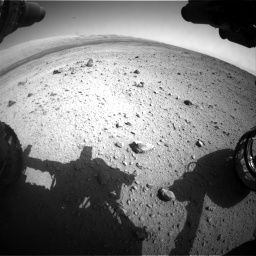 Nasa's Mars rover Curiosity acquired this image using its Front Hazard Avoidance Camera (Front Hazcam) on Sol 419, at drive 1350, site number 18