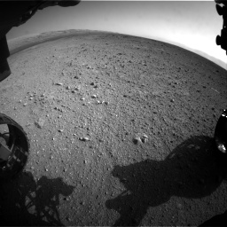 Nasa's Mars rover Curiosity acquired this image using its Front Hazard Avoidance Camera (Front Hazcam) on Sol 422, at drive 228, site number 19