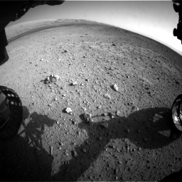 Nasa's Mars rover Curiosity acquired this image using its Front Hazard Avoidance Camera (Front Hazcam) on Sol 422, at drive 282, site number 19