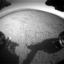 Nasa's Mars rover Curiosity acquired this image using its Front Hazard Avoidance Camera (Front Hazcam) on Sol 422, at drive 210, site number 19