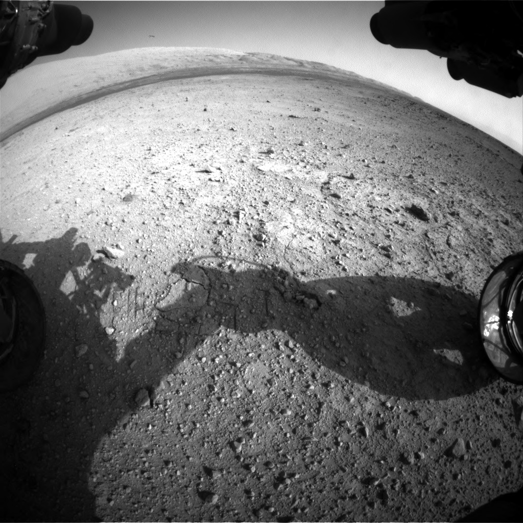 Nasa's Mars rover Curiosity acquired this image using its Front Hazard Avoidance Camera (Front Hazcam) on Sol 422, at drive 320, site number 19