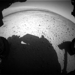 Nasa's Mars rover Curiosity acquired this image using its Front Hazard Avoidance Camera (Front Hazcam) on Sol 424, at drive 530, site number 19