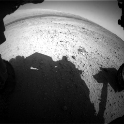 Nasa's Mars rover Curiosity acquired this image using its Front Hazard Avoidance Camera (Front Hazcam) on Sol 424, at drive 584, site number 19