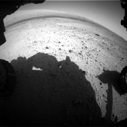 Nasa's Mars rover Curiosity acquired this image using its Front Hazard Avoidance Camera (Front Hazcam) on Sol 424, at drive 602, site number 19